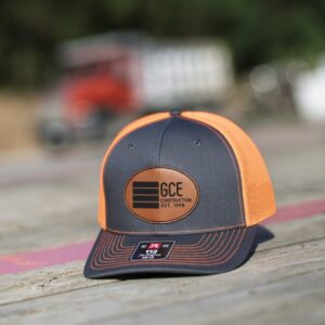 GCE Construction Leather Patch Trucker Hat